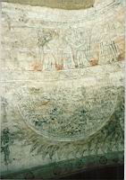 Polignac, Eglise St Martin, Le Jugement Dernier (L'Enfer), Anges choristes et ange musicien